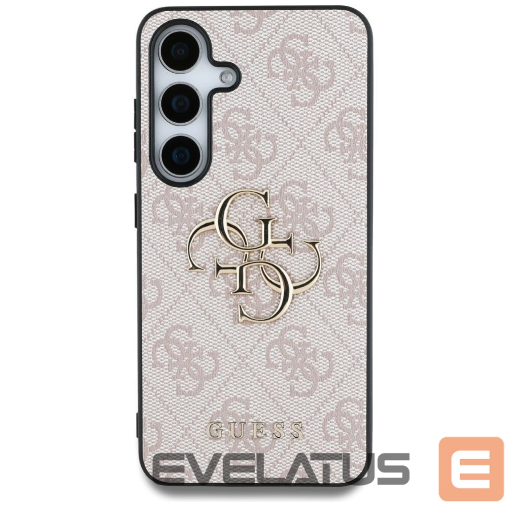 Citas preces Guess Guess Big 4G Logo Classic Logo Case for Samsung Galaxy S25 Plus Pink