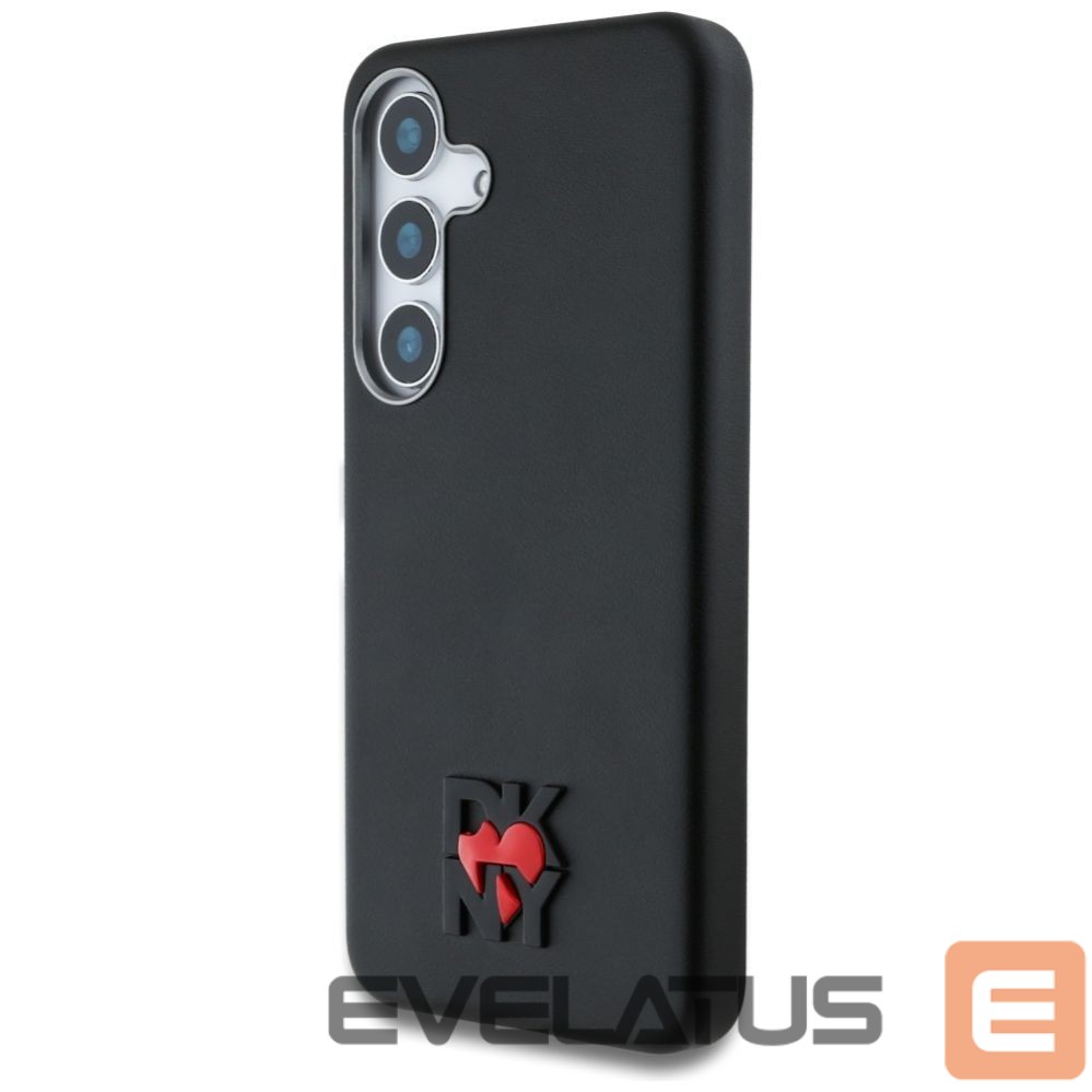 Citas preces DKNY DKNY Leather Heart of NY Case for Samsung Galaxy S25 - Black