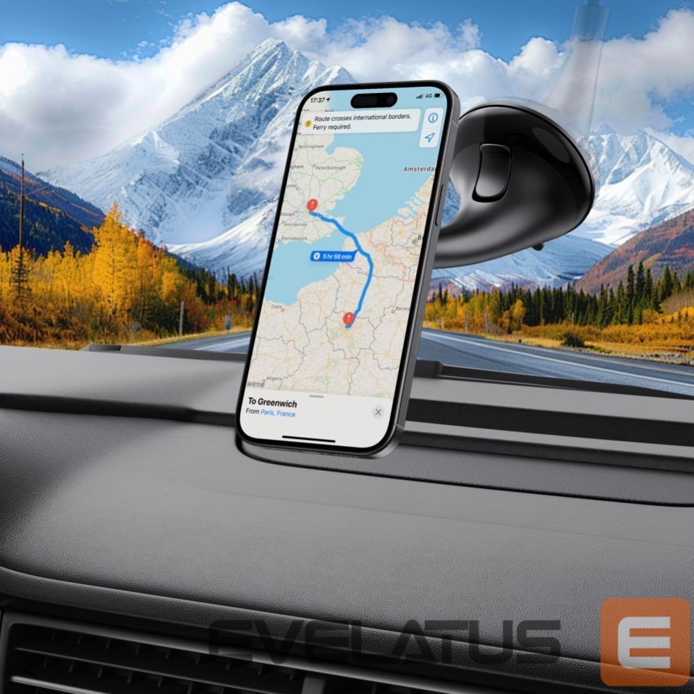 Citas preces Tech-Protect Tech-Protect N56 Car Holder for Dashboard, Windshield or Air Vent Mount - Black