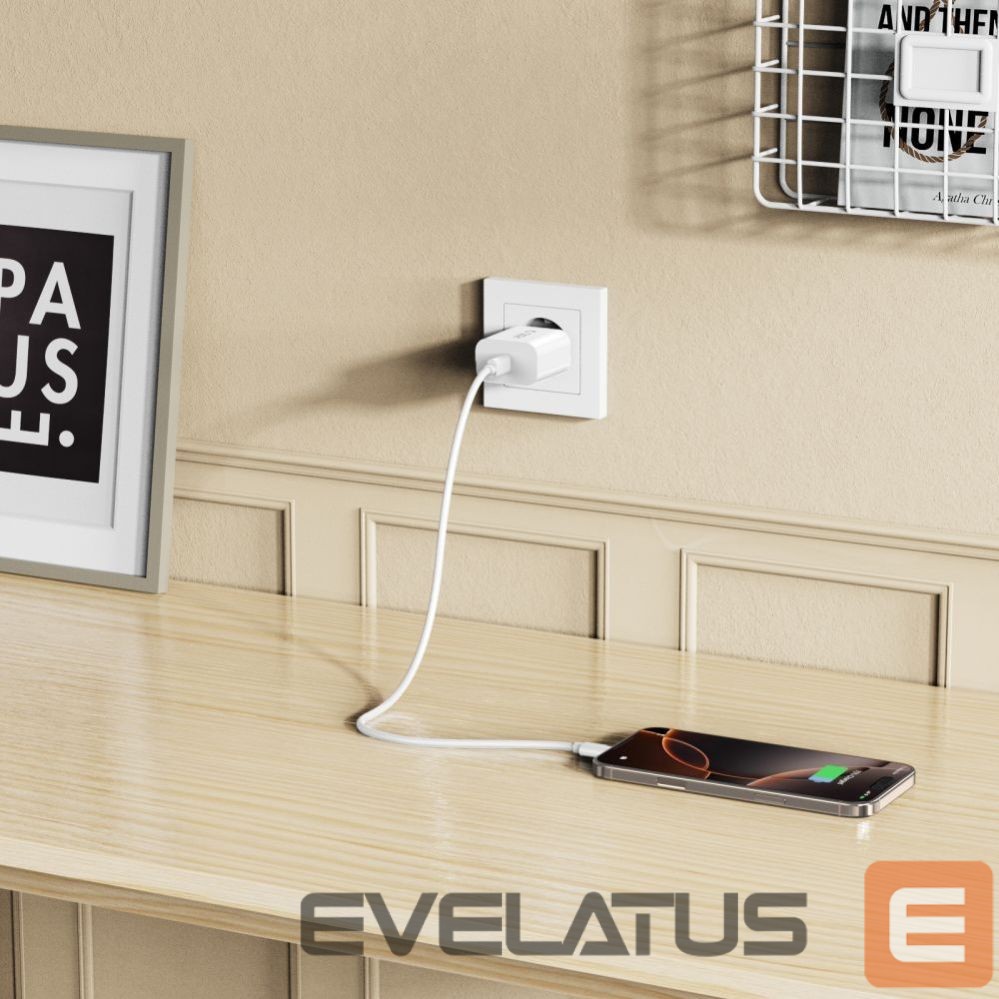 Citas preces Tech-Protect Tech-Protect NC20W wall charger USB-C port - white