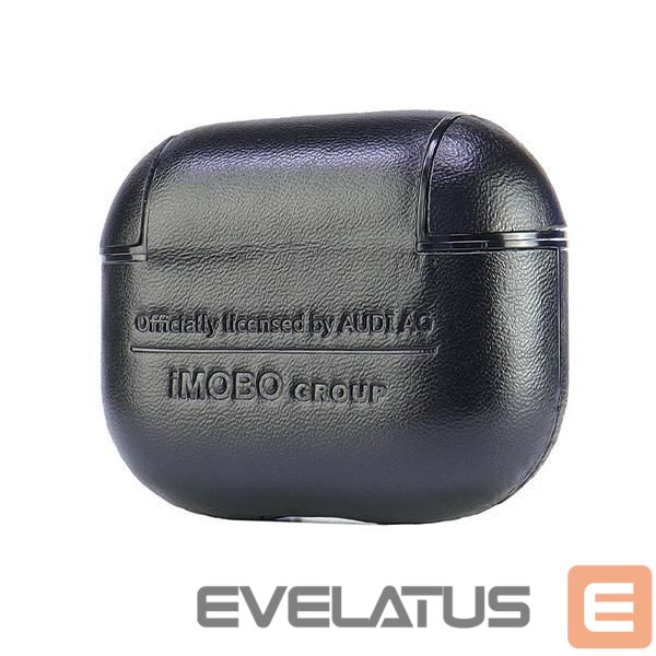 Citas preces Audi Audi Leather Big Logo Case for AirPods 3 - Black