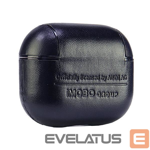 Citas preces Audi Audi Leather Big Logo Case for AirPods 3 - Black