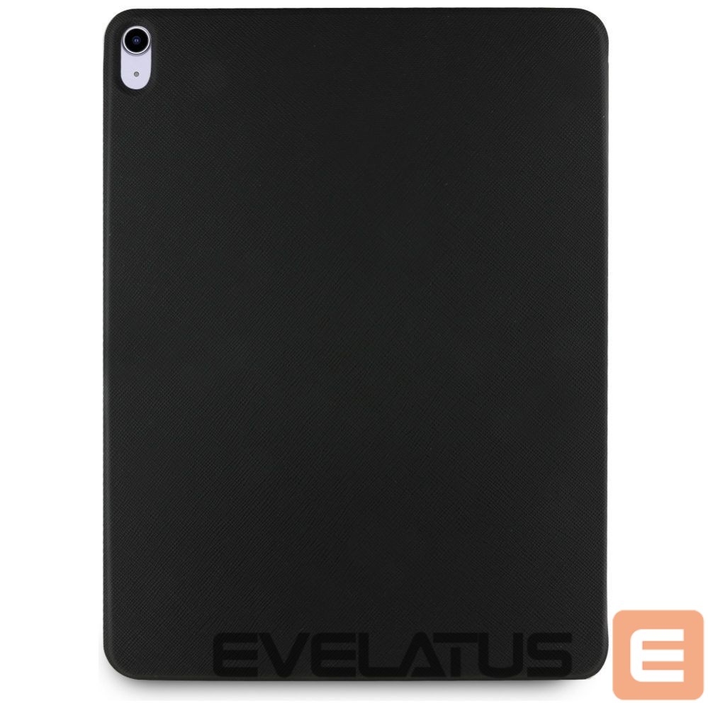 Citas preces Karl Lagerfeld Karl Lagerfeld Saffiano Magnetic Karl & Choupette iPad Air 13" 2024 Book Cover Case - Black