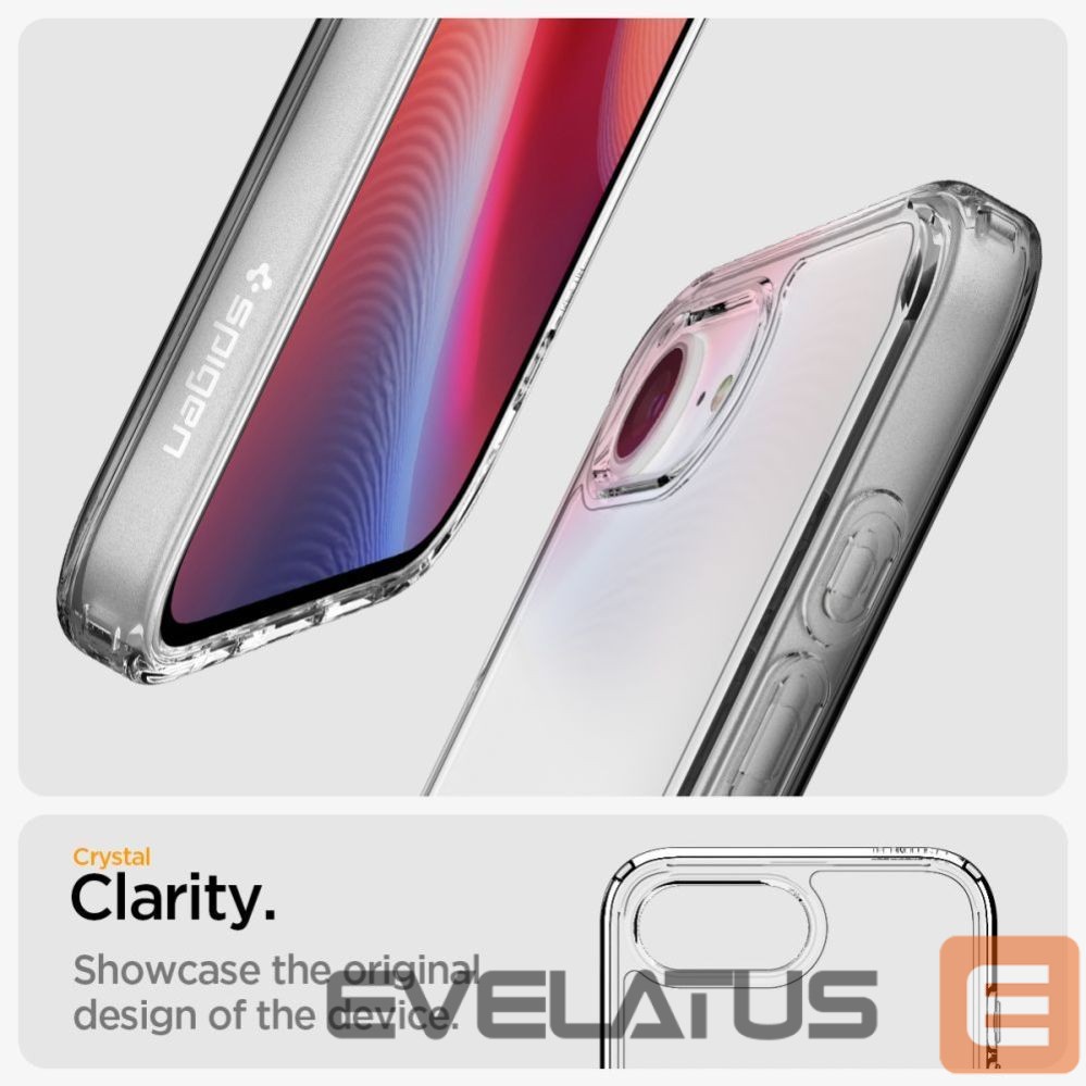 Citas preces Spigen Spigen Ultra Hybrid Case for iPhone 16e / 17e - Transparent