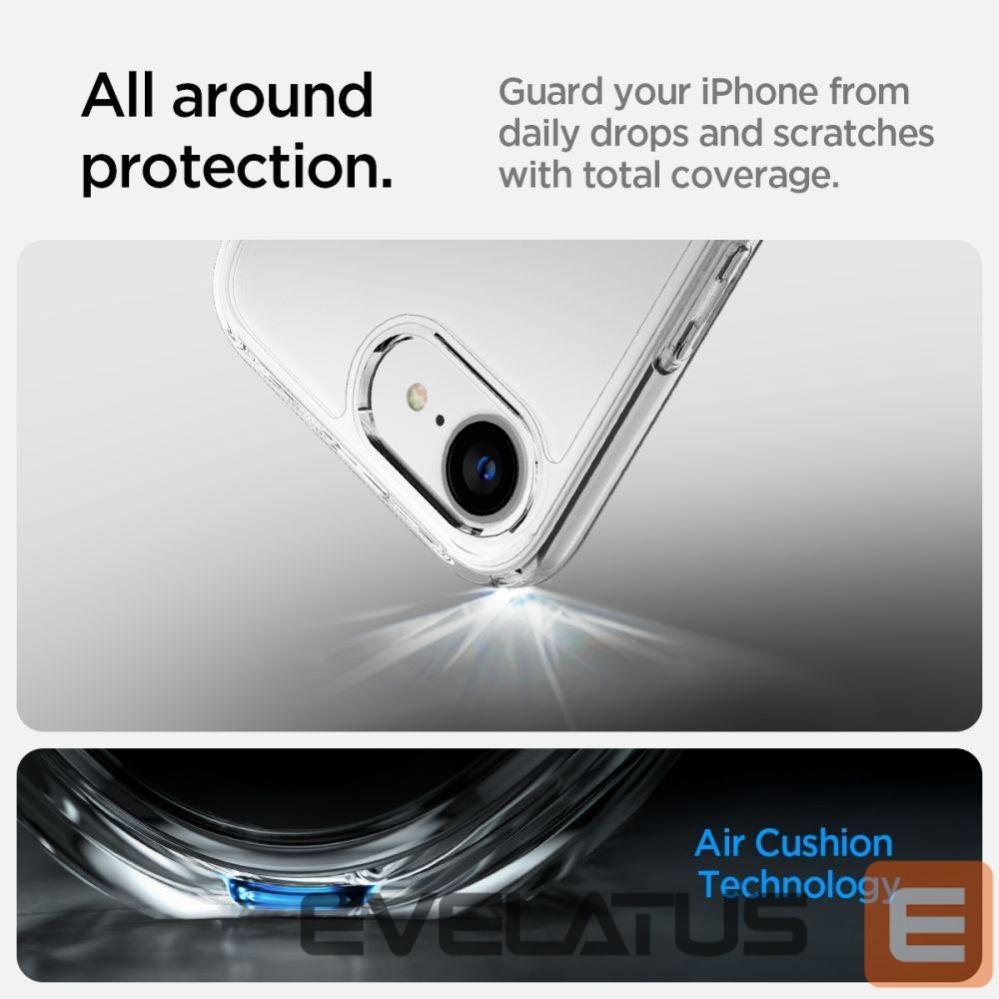 Citas preces Spigen Spigen Ultra Hybrid Case for iPhone 16e / 17e - Transparent