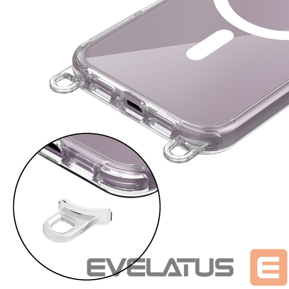 Citas preces Tech-Protect Tech-Protect FlexAir Chain MagSafe Case for iPhone 16e / 17e - Black and Beige