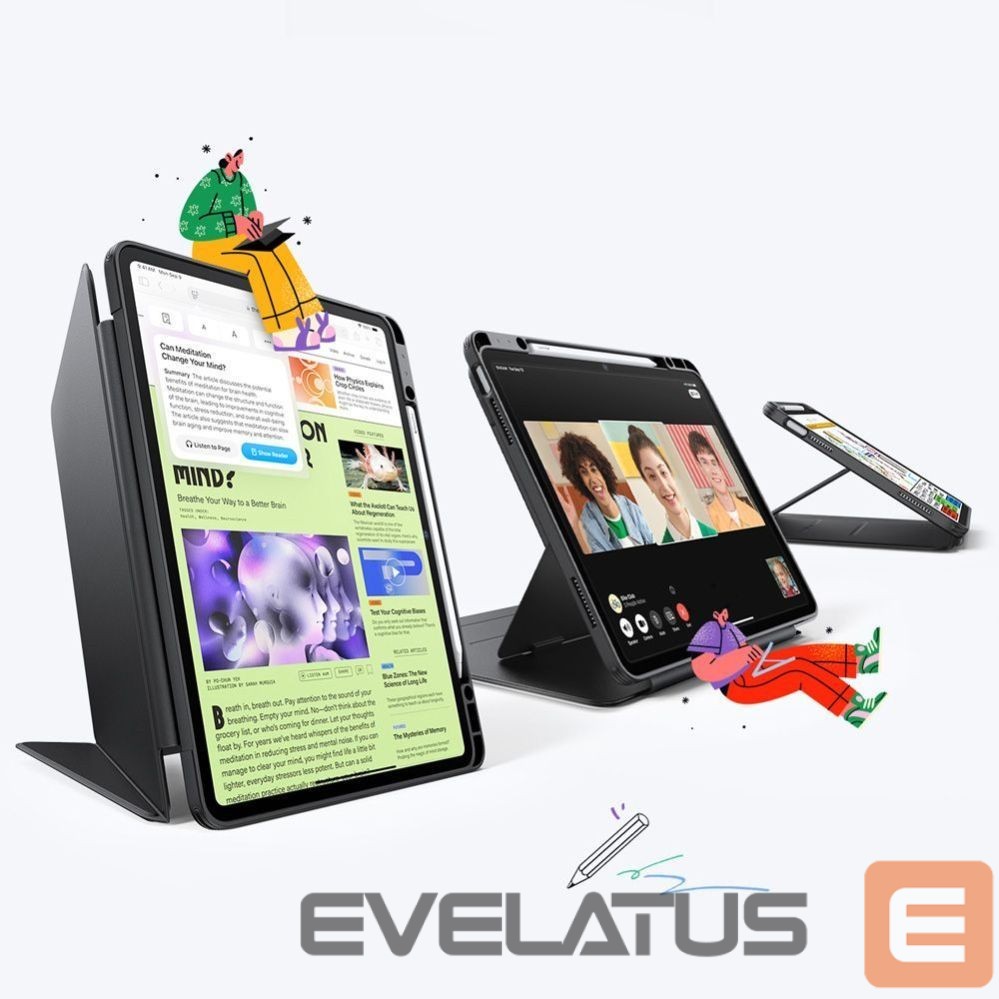 Citas preces ESR ESR Flip Hybrid Case for iPad Air 13" (2024/2025/2026) - Black