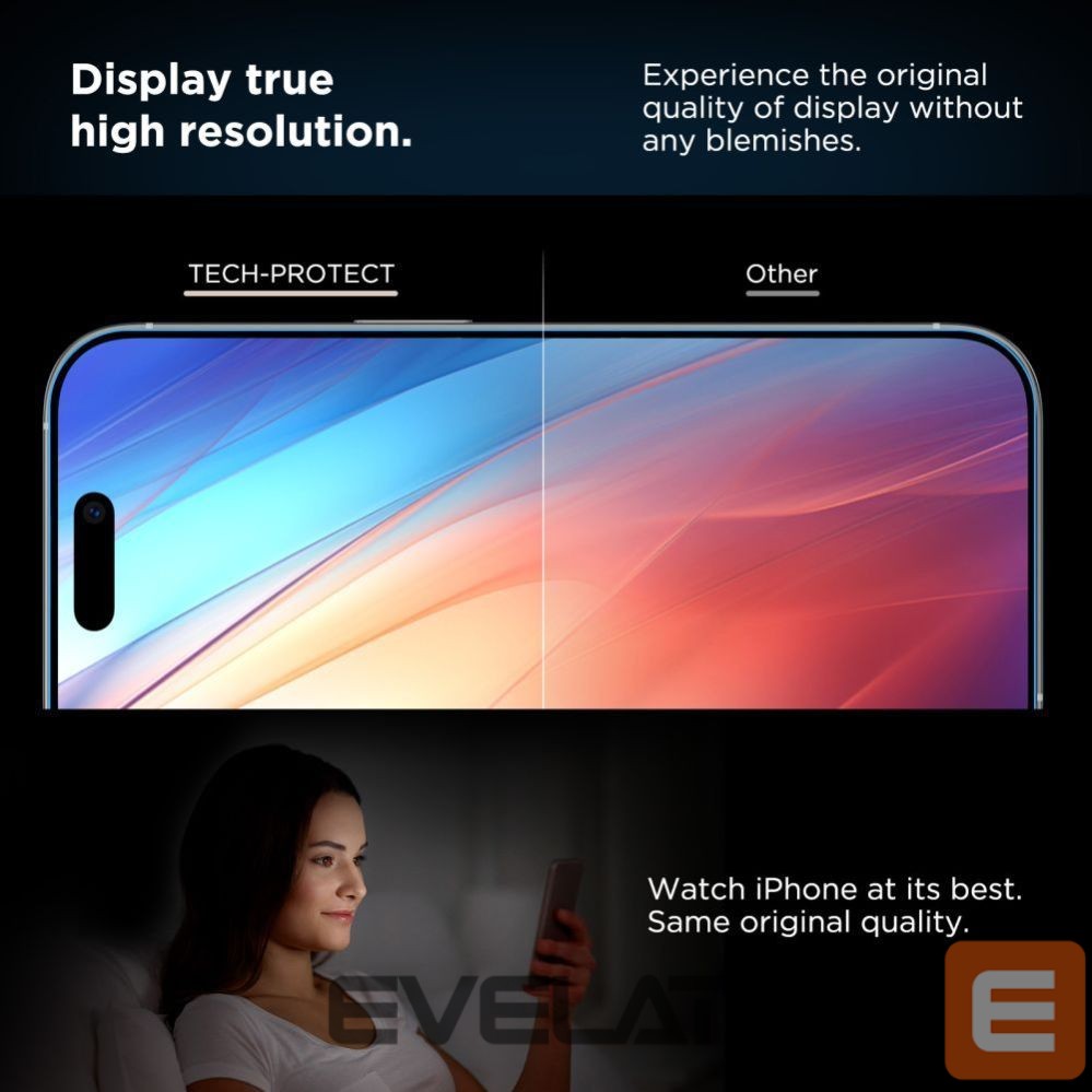 Citas preces Tech-Protect Tech-Protect Quick Set+ Tempered Glass 2-pack for iPhone 15 / 16
