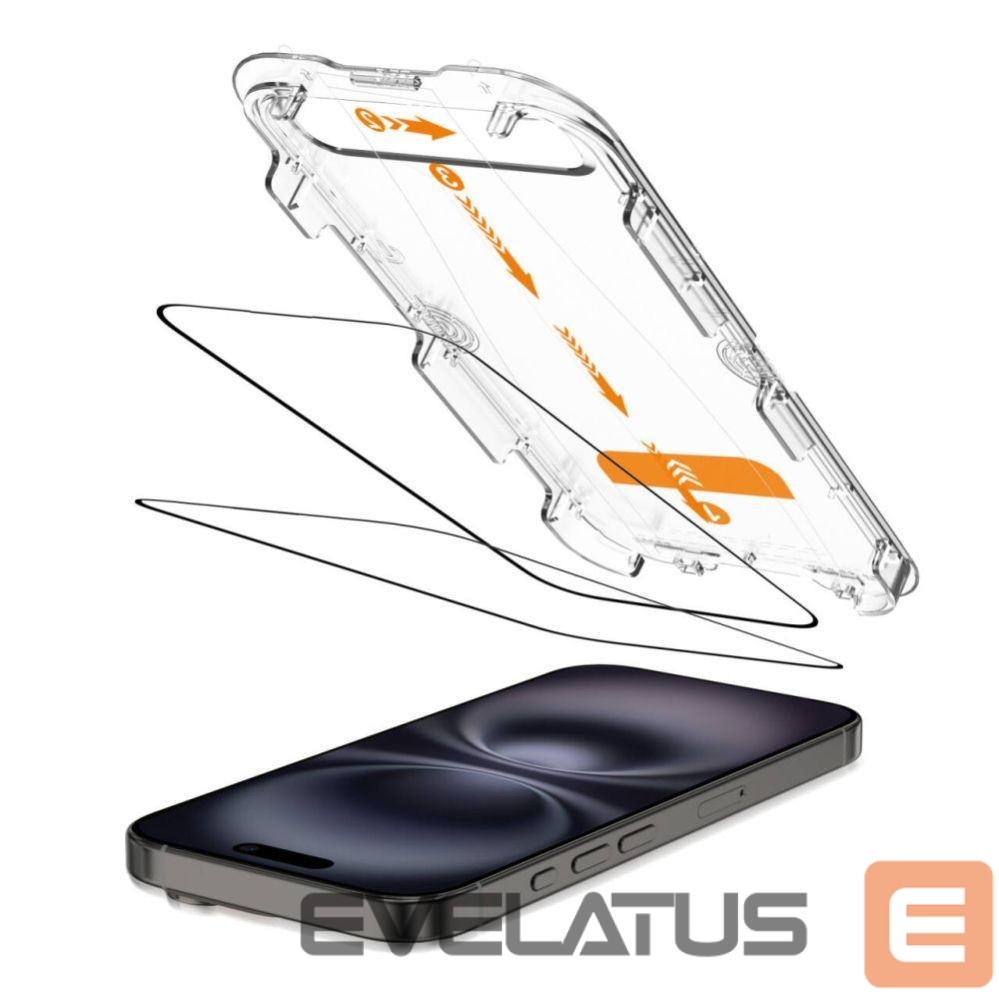 Citas preces Tech-Protect Tech-Protect Quick Set+ Tempered Glass 2-pack for iPhone 15 / 16