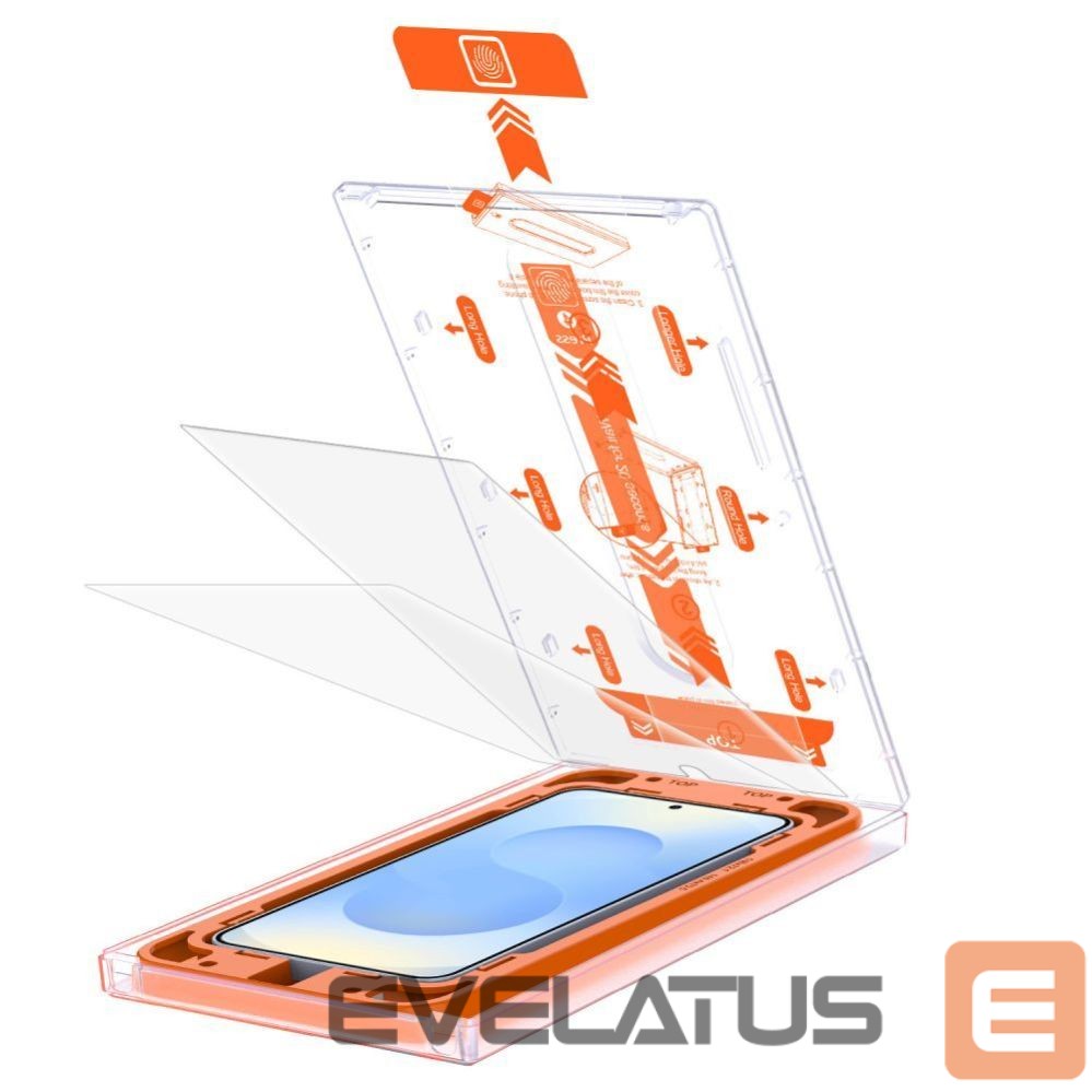 Citas preces Tech-Protect Tech-Protect Quick Set+ Tempered Glass for Samsung Galaxy S25+ - Transparent