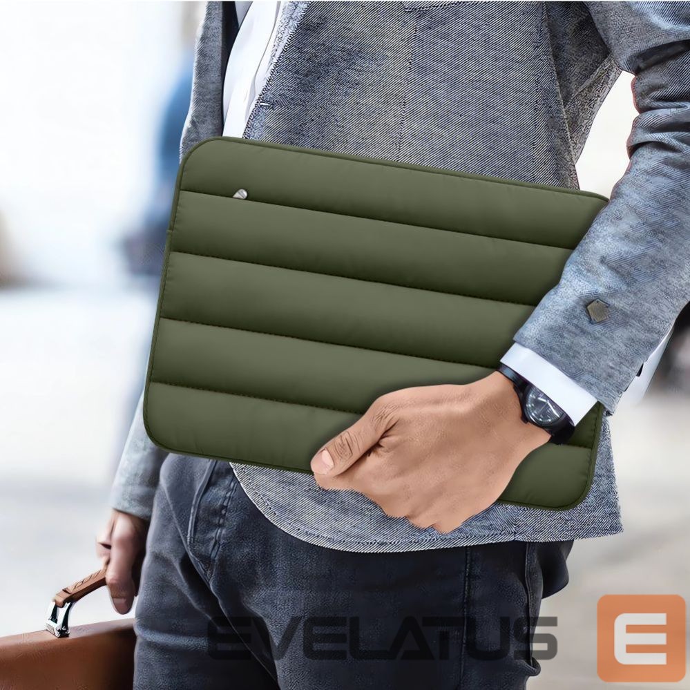 Citas preces Tech-Protect Tech-Protett Fluffy Laptop Bag 13-14 - Green