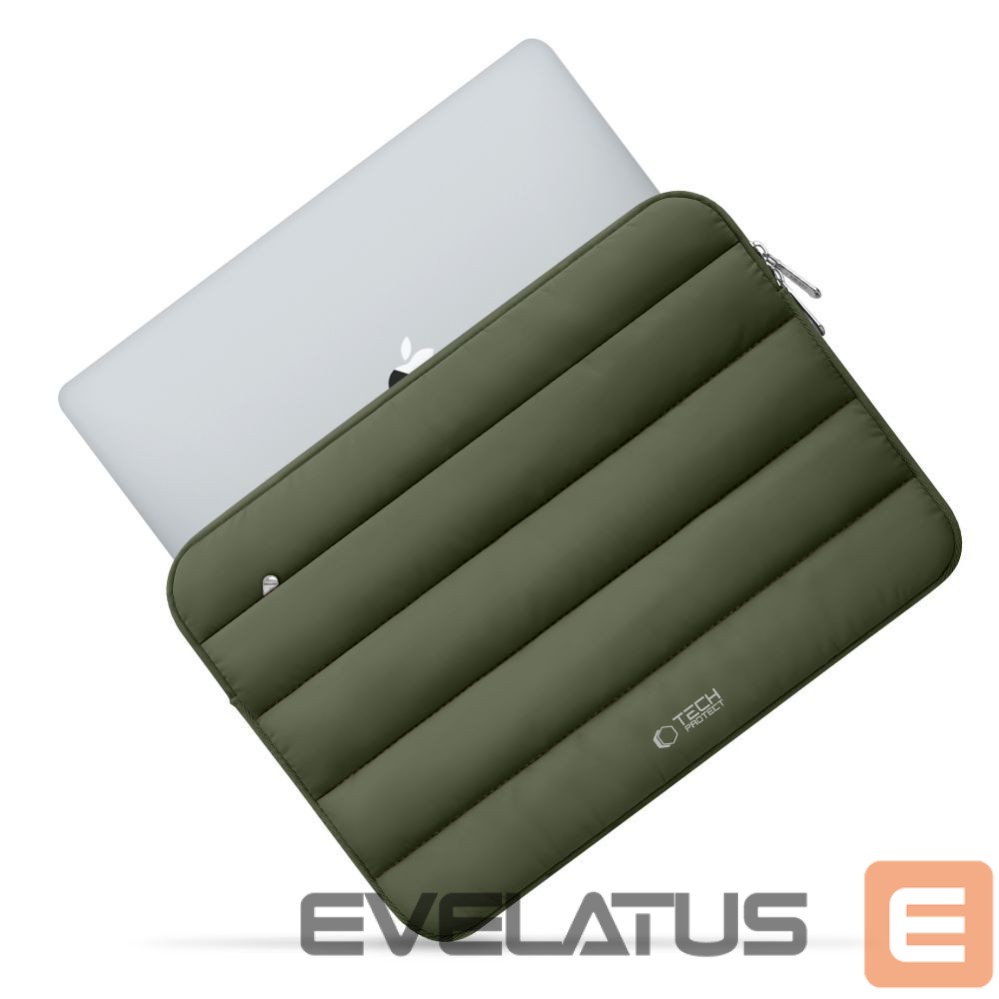 Citas preces Tech-Protect Tech-Protett Fluffy Laptop Bag 13-14 - Green