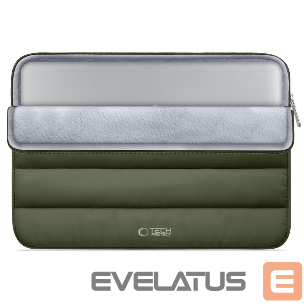 Citas preces Tech-Protect Tech-Protett Fluffy Laptop Bag 13-14 - Green