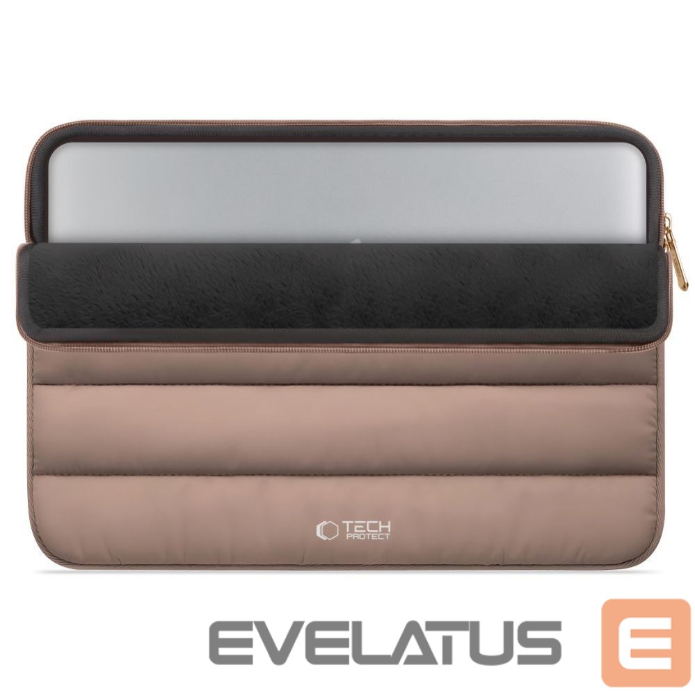 Citas preces Tech-Protect Tech-Protett Fluffy Laptop Bag 13-14 - Brown