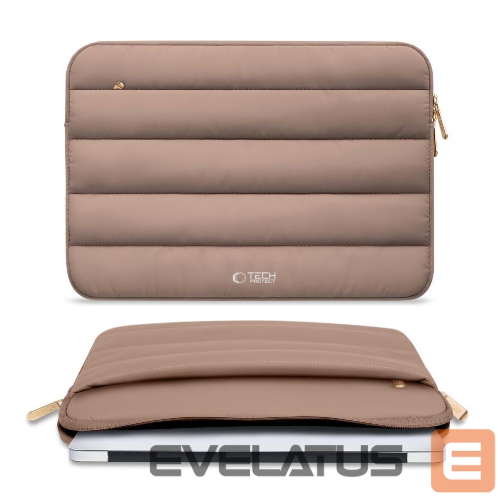 Citas preces Tech-Protect Tech-Protett Fluffy Laptop Bag 13-14 - Brown
