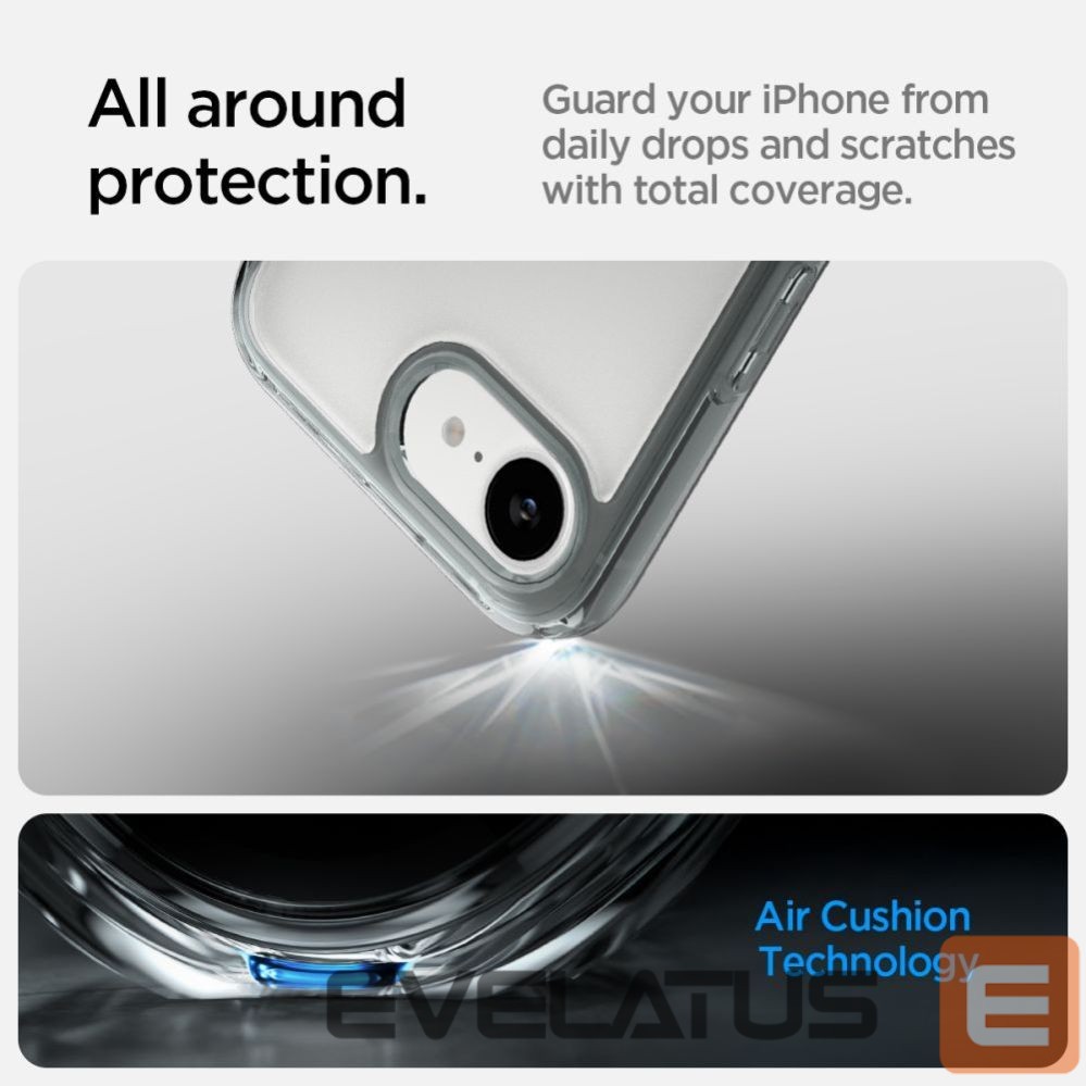 Citas preces Spigen Spigen Ultra Hybrid Case for iPhone 16e / 17e - Gray
