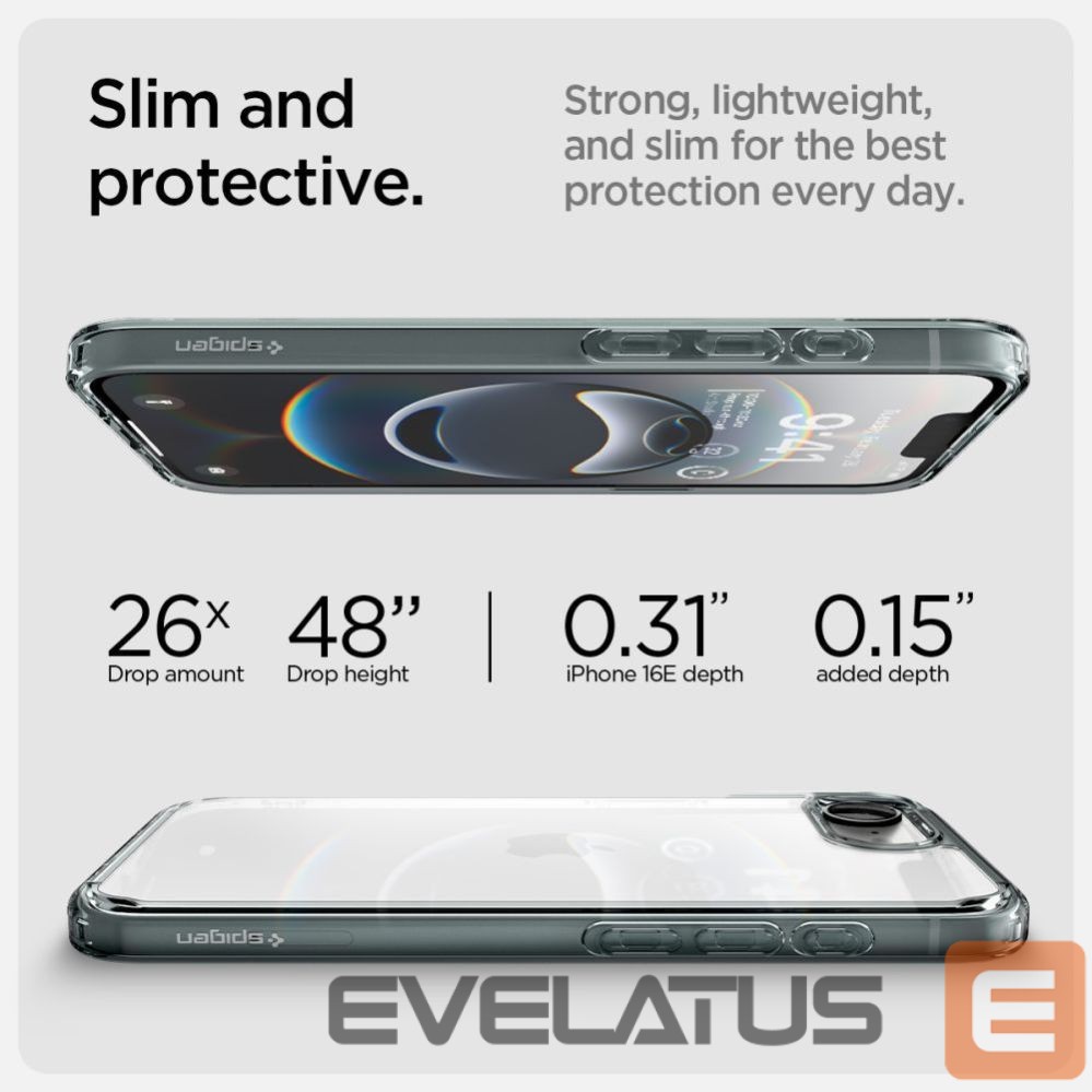 Citas preces Spigen Spigen Ultra Hybrid Case for iPhone 16e / 17e - Gray