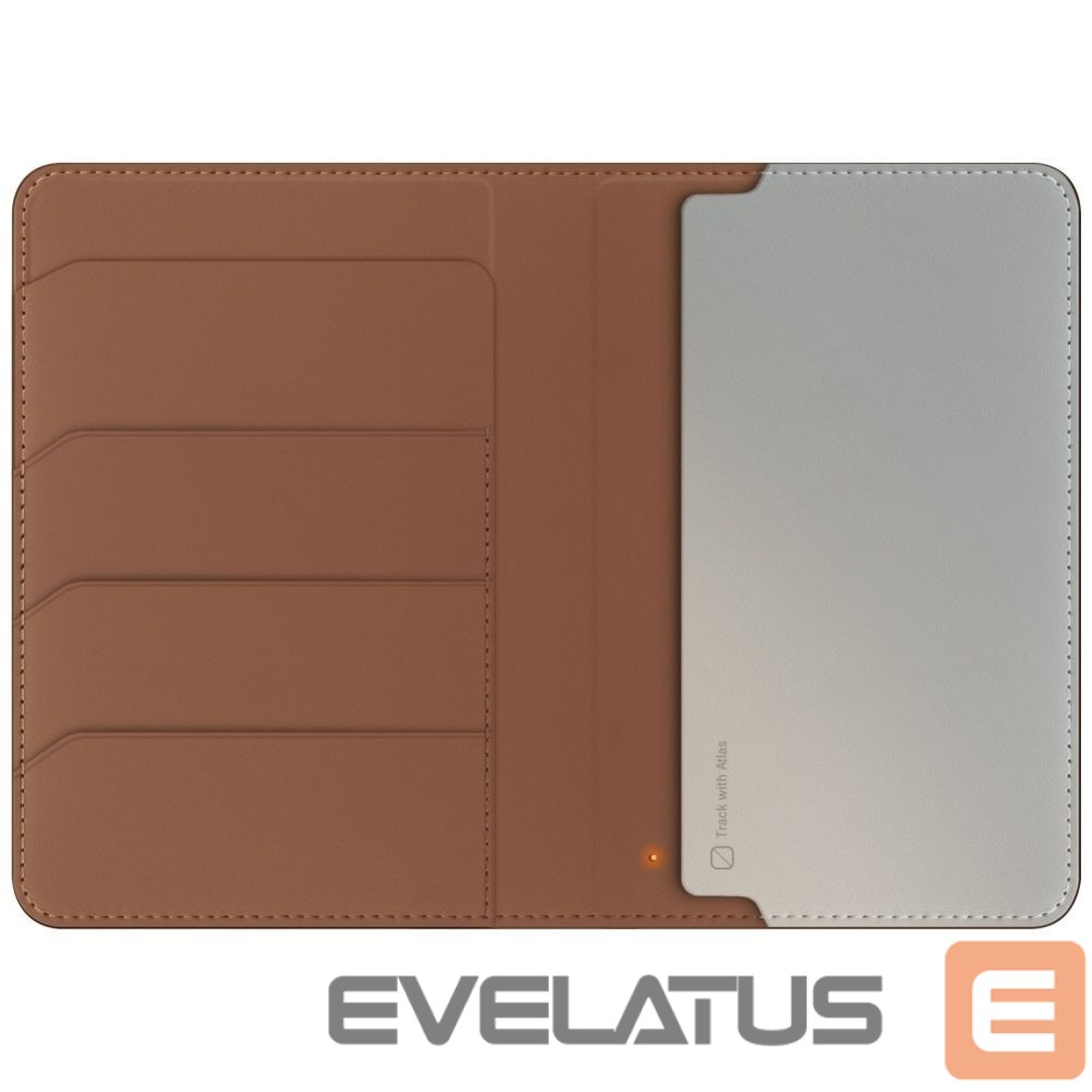 Citas preces UNIQ Uniq Belmont Passport Case with Apple Find My RFID Blocking Caramel Beige