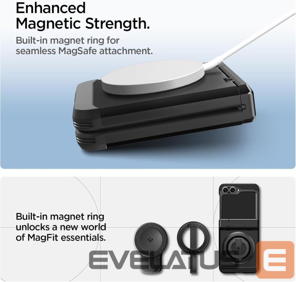 Citas preces Spigen Spigen Tough Armor Pro Mag MagSafe Case for Samsung Galaxy Z Flip 6 / 7 FE - Black