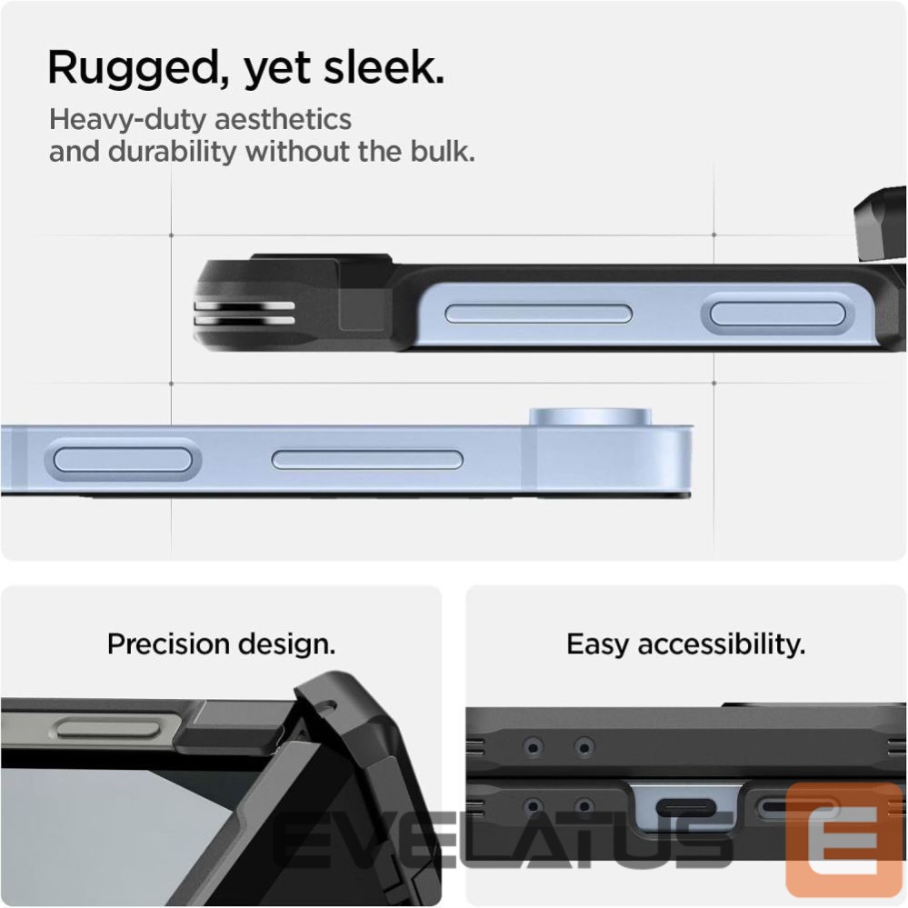 Citas preces Spigen Spigen Tough Armor Pro Mag MagSafe Case for Samsung Galaxy Z Flip 6 / 7 FE - Black