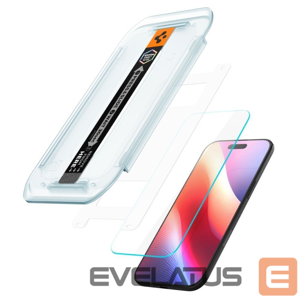 Citas preces Spigen Spigen Glas.TR EZ Fit 2-pack tempered glass for iPhone 17 Air - transparent