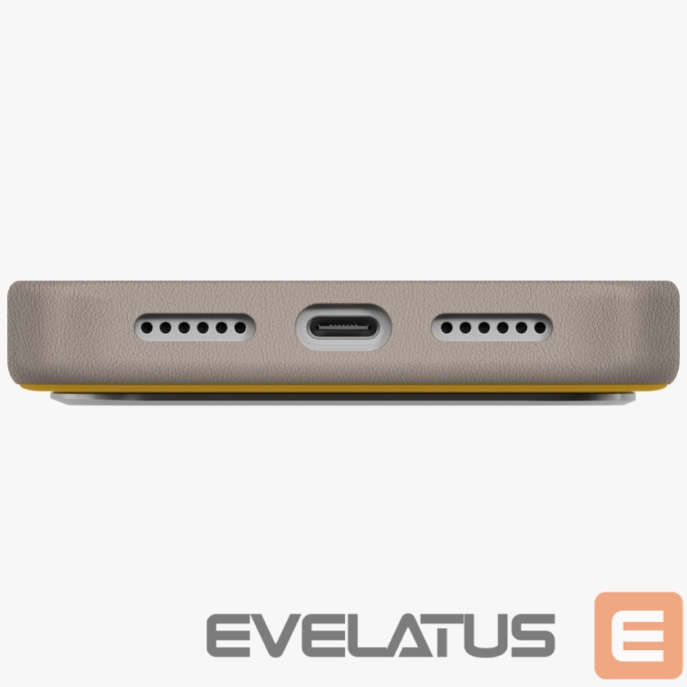 Citas preces UNIQ Uniq Lyden DS Case for iPhone 17 Pro Max Magclick Charging - Yellow-Gray