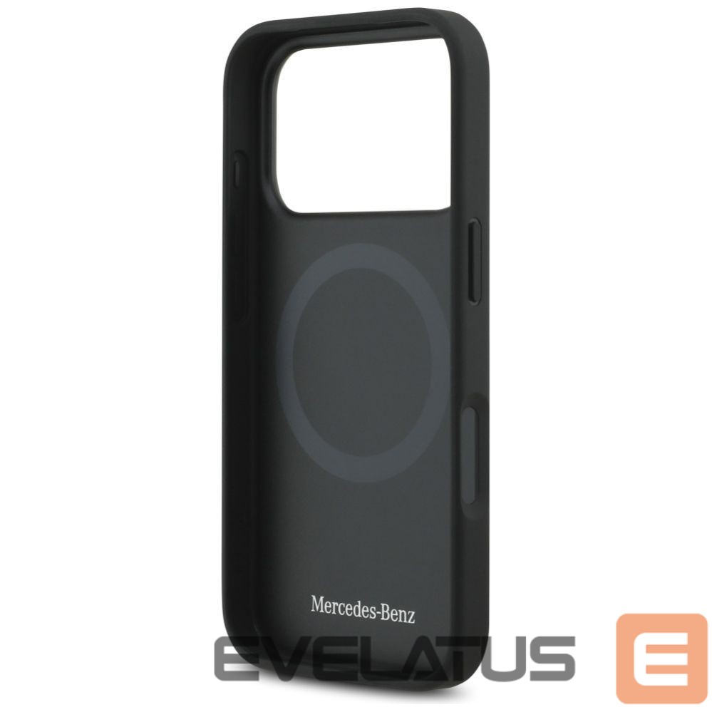 Citas preces Mercedes-Benz Mercedes Plain Smooth Leather MagSafe Case for iPhone 17 Pro - Black