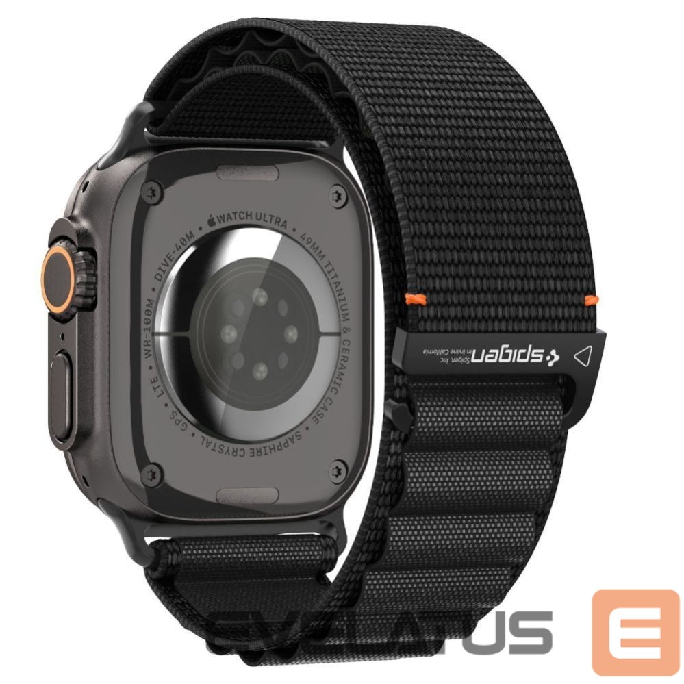 Citas preces Spigen Strap Spigen WBF1 Strap for Apple Watch 44 / 45 / 46 / 49 mm - Black