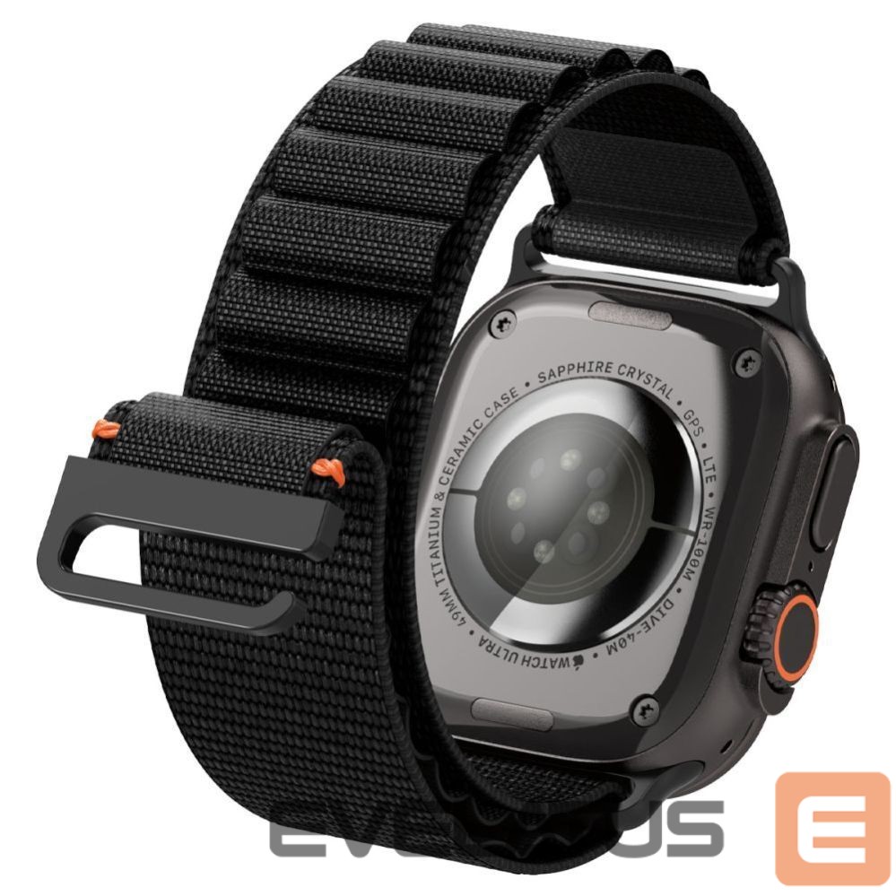 Citas preces Spigen Strap Spigen WBF1 Strap for Apple Watch 44 / 45 / 46 / 49 mm - Black