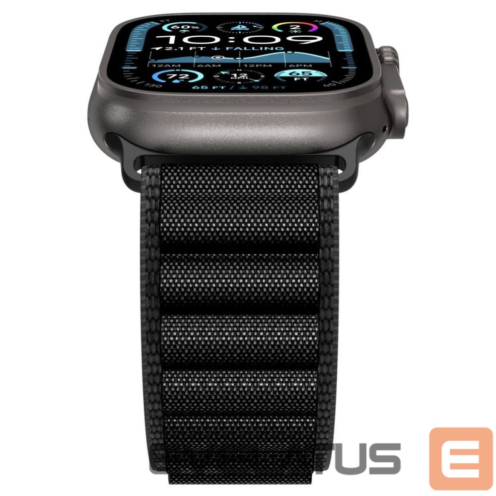 Citas preces Spigen Strap Spigen WBF1 Strap for Apple Watch 44 / 45 / 46 / 49 mm - Black