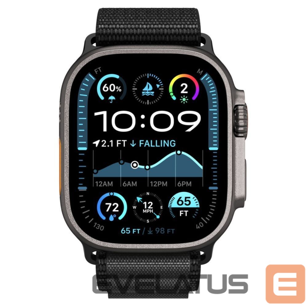 Citas preces Spigen Strap Spigen WBF1 Strap for Apple Watch 44 / 45 / 46 / 49 mm - Black