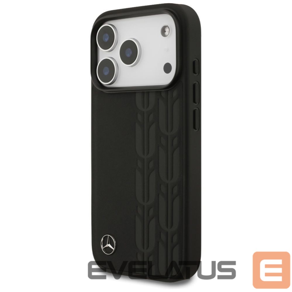 Citas preces Mercedes-Benz Mercedes Leather Laurel Leaves MagSafe Case for iPhone 17 Pro - Black