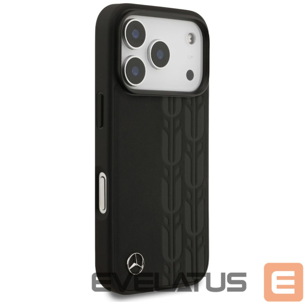 Citas preces Mercedes-Benz Mercedes Leather Laurel Leaves MagSafe Case for iPhone 17 Pro - Black