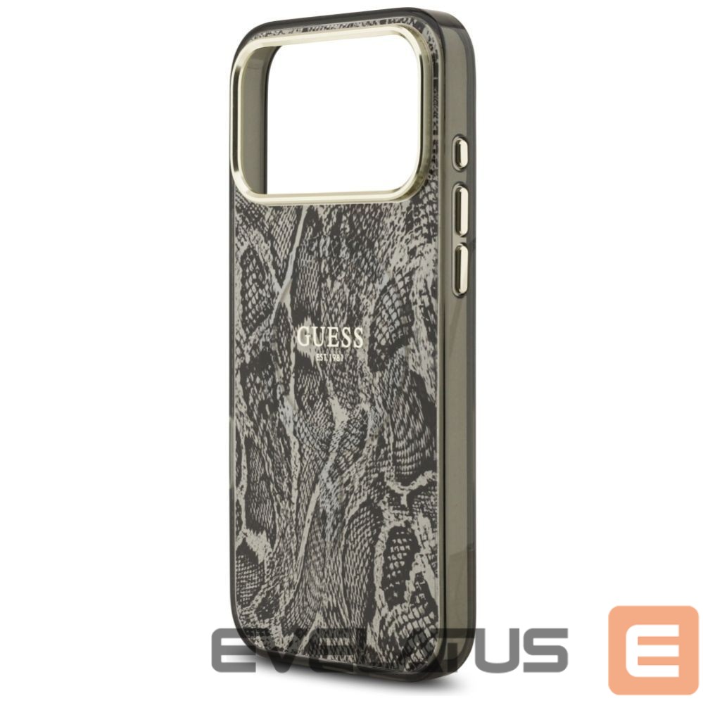 Citas preces Guess Guess Python Pattern MagSafe Case for iPhone 17 Pro Max - Black