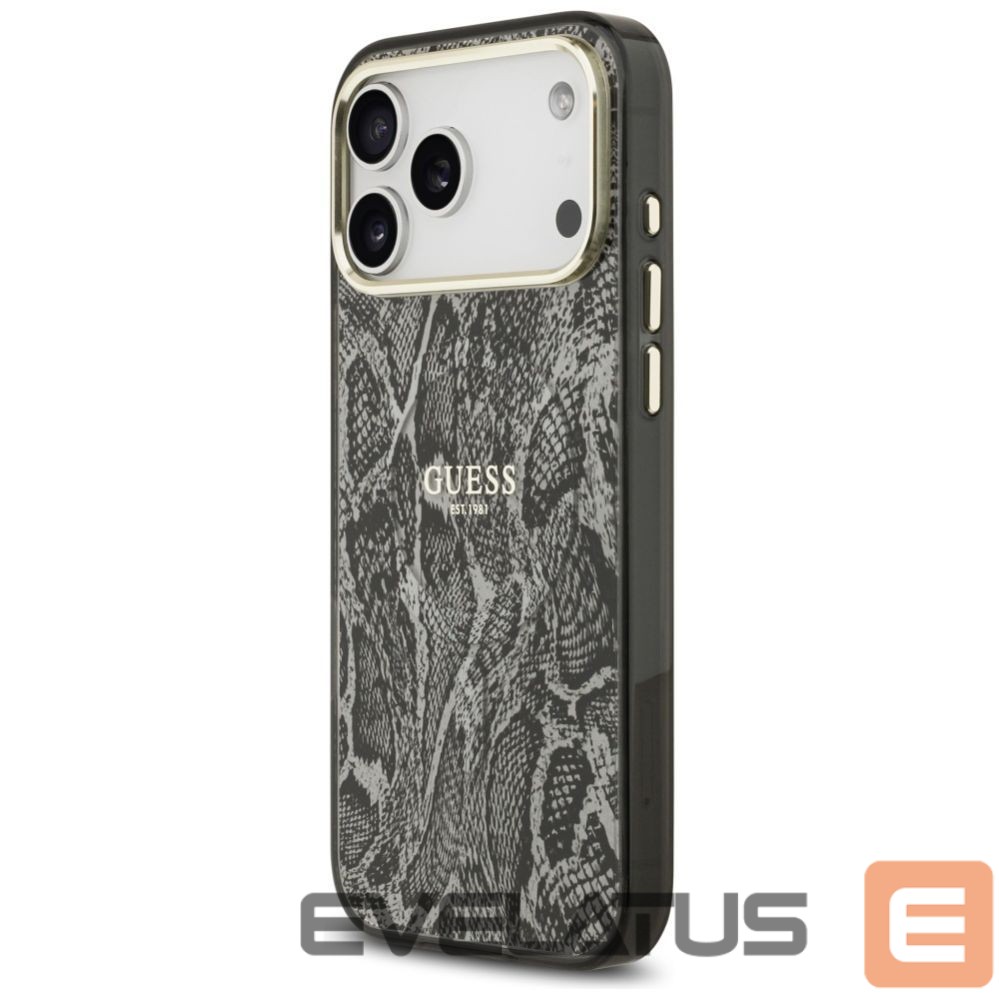 Citas preces Guess Guess Python Pattern MagSafe Case for iPhone 17 Pro Max - Black