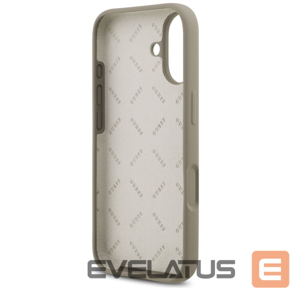 Citas preces Guess Guess Silicone Big 4G Script Case for iPhone 17 - Brown