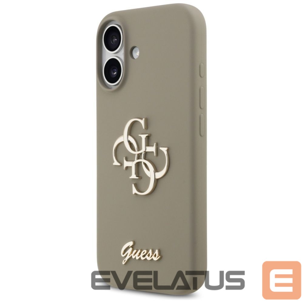 Citas preces Guess Guess Silicone Big 4G Script Case for iPhone 17 - Brown