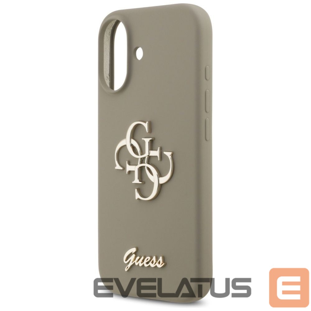 Citas preces Guess Guess Silicone Big 4G Script Case for iPhone 17 - Brown