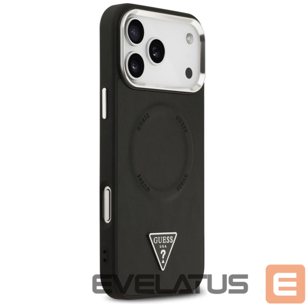 Citas preces Guess Guess Triangle Logo MagSafe Case for iPhone 17 Pro Max - Black
