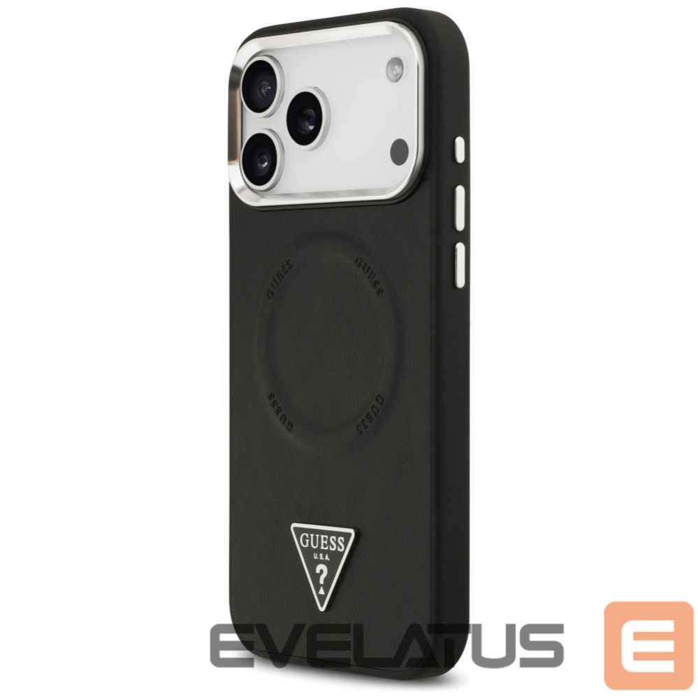 Citas preces Guess Guess Triangle Logo MagSafe Case for iPhone 17 Pro Max - Black