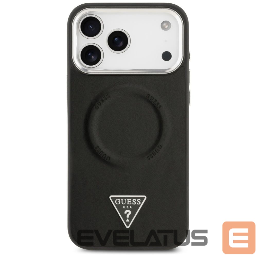 Citas preces Guess Guess Triangle Logo MagSafe Case for iPhone 17 Pro Max - Black