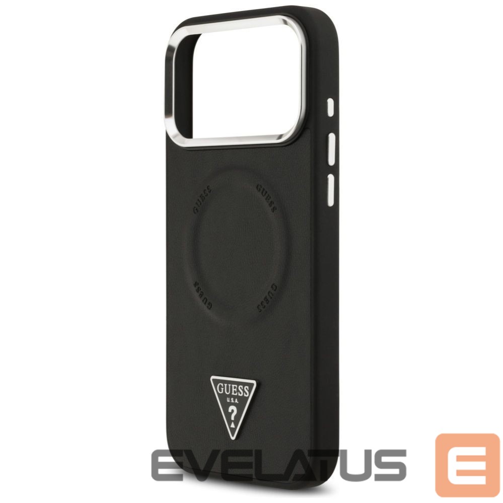 Citas preces Guess Guess Triangle Logo MagSafe Case for iPhone 17 Pro Max - Black