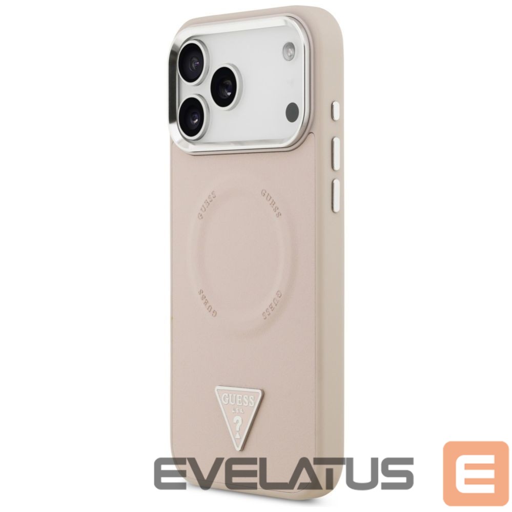 Citas preces Guess Guess Triangle Logo MagSafe Case for iPhone 17 Pro Max - Pink