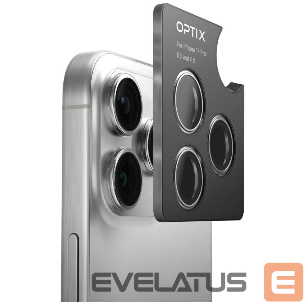 Citas preces UNIQ Uniq Optix Aluminum Camera Lens Protector for iPhone 17 with Applicator - Purple