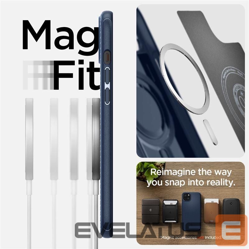 Citas preces Spigen Spigen Mag Armor Case with MagSafe for iPhone 15 Plus - Blue