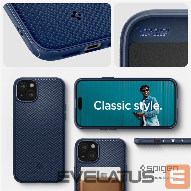 Citas preces Spigen Spigen Mag Armor Case with MagSafe for iPhone 15 Plus - Blue