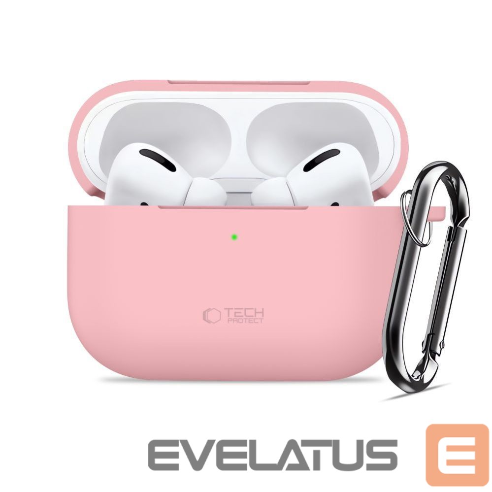 Citas preces Tech-Protect Tech-Protect Silicone Hook Case for AirPods Pro - Pink