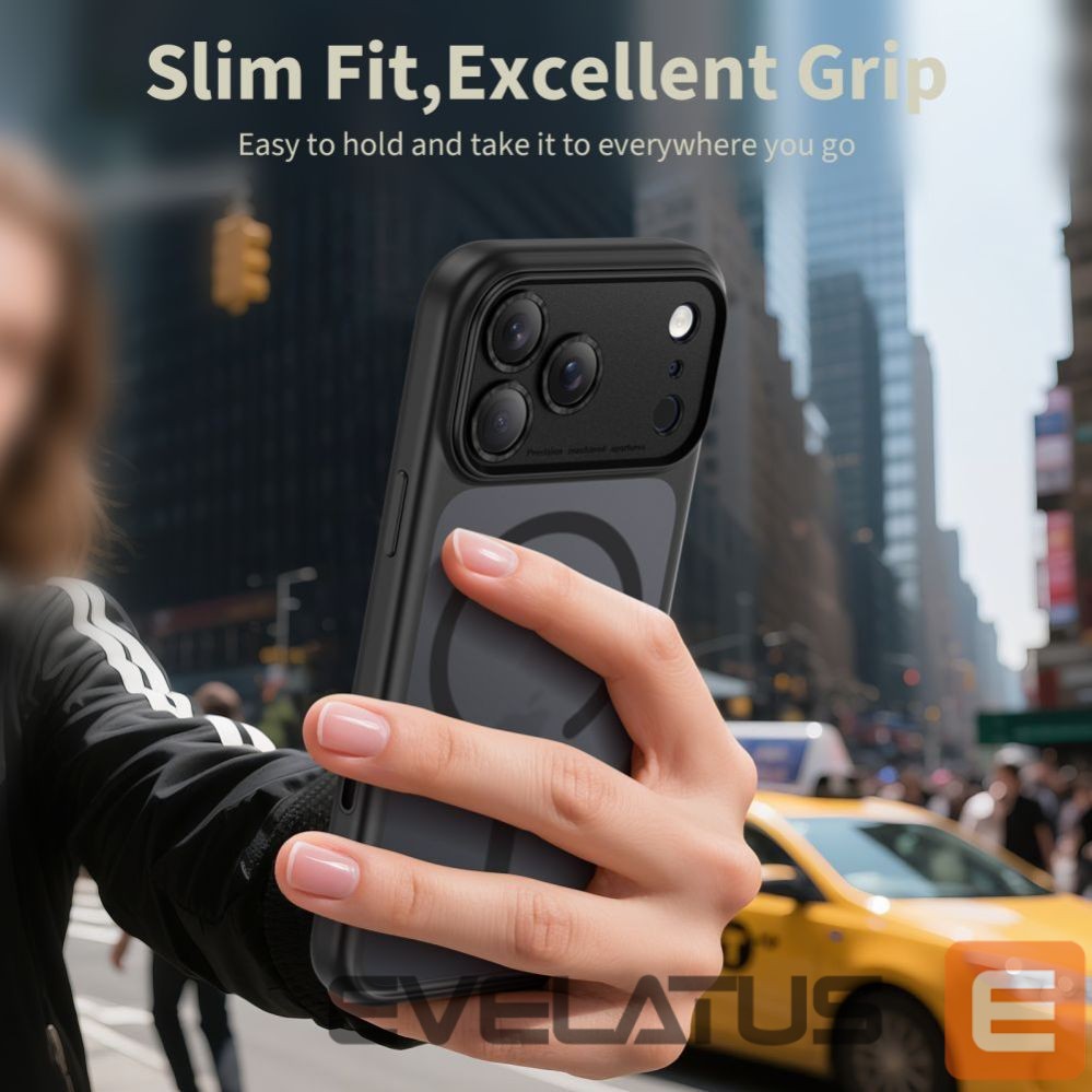 Citas preces Tech-Protect Tech-Protect Magpeak Magsafe CC Case for iPhone 17 Pro Max - Matte Black
