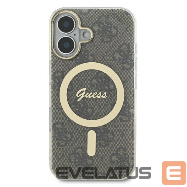 Citas preces Guess IML 4G MagSafe Case for iPhone 16 - Brown