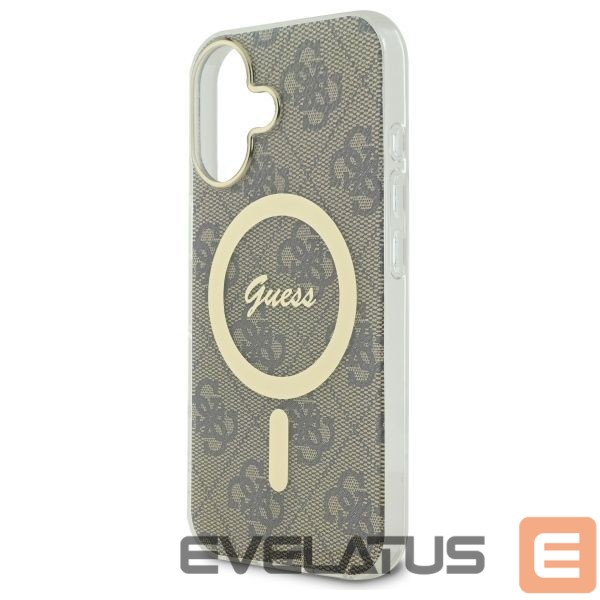 Citas preces Guess IML 4G MagSafe Case for iPhone 16 - Brown
